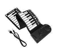DRESSOOS Piano Digital Electrónico Portátil De Teclas Flexible y Enrollable Para Principiantes y Funciones De Grabación y Micrófono y Auriculares