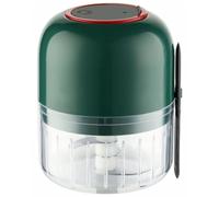 DRESSOOS Picadora de Ajo Eléctrica Mini de 300ml Cuerpo de Abs y Acero Inoxidable, Ligera y Portátil para Uso en Cocina y Trituración de Ajos