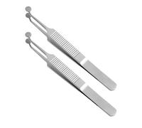 DRESSOOS Pinzas de masaje para párpados y glándulas de Meibomio (2 unidades): Pinzas de acero inoxidable para el cuidado de los ojos y el del ojo seco - Herramienta de masaje facial