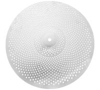 DRESSOOS Platillos Volumen de Aleación Plata Sonido Realista para Batería, Silenciador Portátil Adecuado para Práctica en Casa