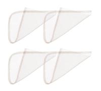 DRESSOOS Red de Encaje para Hacer Pelucas Delantera, 4 Piezas 4x4 Cm, Color Marrón Oscuro, Base de Red Suave y Ligera, Accesorios para Pelucas en Fiestas, Bodas y Teatro