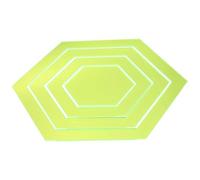 DRESSOOS Regla Acrílica Transparente para Coser Patchwork Hexagonal 4 Piezas, Plantilla de Acolchado Multifunción para Manualidades y Corte Preciso en Costura Artesanal