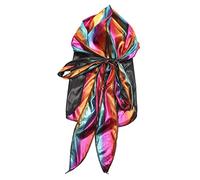 DRESSOOS Sombrero Pirata De Larga Bufanda De Satén Colorido Gorro Elástico De Protección Para Cabello Para Uso Casa y Fiestas De Disfraces