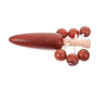 DRESSOOS Sonajero De Tambor Para Ñiño De Madera Compacto y Ligero Impresión De Dibujos Animados Para Desarrollo Sensorial y Coordinación Mano-ojo, Juguete Interactivo Para Niños Pequeños y Bebés