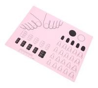 DRESSOOS Tapete de Silicona Alfombrilla Práctica 28x21cm para Estampación de Uñas Fácil Limpieza y Almacenamiento, Guía para Pegatinas para Manicura y Herramientas de Uñas
