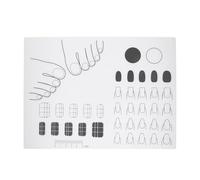 DRESSOOS Tapete Diseño Flexible y Lavable de Silicona para Practicar Uñas Acrílicas Adecuado para Aplicación DIY y Formación de Técnicas de Manicura