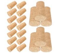 DRESSOOS Tapones de Corcho Cónicos 2.2x1.8x3.5 Cm para Vino 20 Piezas, Corchos de Madera Blanda Tapones Reutilizables Sellado Hermético para Botellas de Vino Tinto y Champán