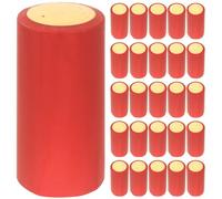 DRESSOOS Tapones Termorretráctiles para Botellas de Vino Tinto, Fundas de Pvc Rojas de 30 Mm, 200 Unidades para Sellado Seguro en Hogar, Bar y Bodega