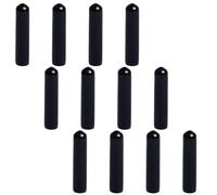 DRESSOOS Tapones Vertedores de Vino de Goma Negra, 12 Unidades, Tapas Antipolvo Largas para Dispensador, Protección para Botellas de Aceite y Licor, Accesorios Prácticos para Cocina y Bar