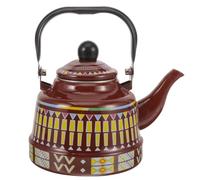 DRESSOOS Tetera de Estufa de Esmalte Vintage Capacidad de 1.7l, Diseño de Abertura Grande y Alta Resistencia a Temperaturas para Uso Diario en Cocina