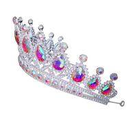 DRESSOOS tiara nupcial de soltera tocados de novia de disfraz de pedrería para mujer vestir taladro de caída ropa accesorios Perder sombrerería