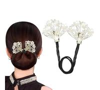 DRESWICT Pasadores mágicos para hacer moños de pelo, estilo francés, rizador perezoso, pinzas para moños, accesorios elegantes para el cabello para mujeres y niñas