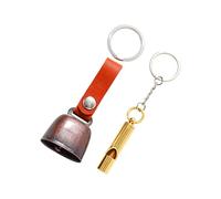 Dreuhuing Bear Bells - Silbato de seguridad portátil para acampar al aire libre, campanas de oso, para mujeres viajeras, mochileros, ciclismo de montaña, campamento, desierto