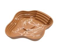 Dreuhuing Plato de Reptil, tazón de Reptil - Piscina de baño de Tortuga - Tortuga de bañera de bañera y tazón de Agua con rampa para Gecko Accesorios de decoración del hábitat del Lagarto