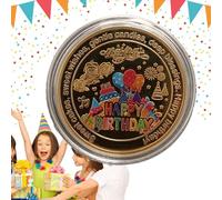 Dreuhuing Recoge Monedas conmemorativas, Monedas conmemorativas,Moneda de cumpleaños Moneda de desafío Divertido | Moneda de bondad Coleccionable para niños, Familiares, Amigos y parientes