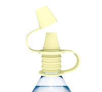 Dreuhuing Tapa de silicona para botellas de agua, portátil, adaptador de boquilla, sin arañazos, para viajes al aire libre en coche