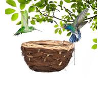 Dreuhuing Tienda de campaña para pájaros, de pájaros Tejido a Mano para Exteriores, cabaña de pájaros Natural Tejida para Periquito, cacatúa, Conure, tortolito, Canario, Pinza, pájaros pequeños