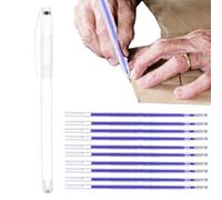 Dreuto de sastre a olla borrable - Rotuladores de tela para coser, bolígrafos de tinta que desaparecen al calor con 10 recambios | Bolígrafos de señalización de tela para costura, bordado, trapu