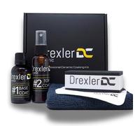 Drexler Ceramic Coating Kit 30ml + 50ml - Revestimiento Cerámico Profesional 9H para Coche - Brillo Tipo Cristal, Protección de Pintura, Plástico y Finitions Metálicas - 3 a 5 Años de Duración