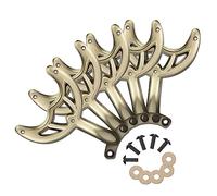 Dreyoo Paquete de 5 brazos de repuesto para ventilador de techo compatibles con Westinghouse Lighting 7740200, se adapta a aspas de ventilador de 42 pulgadas, con 25 tornillos de montaje de 1/2 pulgada, brazos de hoja de ventilador de latón antiguo, fácil de instalar