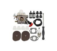 Drezzo Carburador cortacésped C1M-S267A para Stihl FS40 FS50 FS50C FS56 FC56 HT56 HT56C KN56 KN56RC KM56 KM56C FC70 FC70C Kit de Filtro Aire carburador recortador