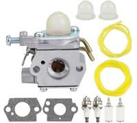 Drezzo Carburador cortacésped Filtro de Aire y Combustible para carburador para Homelite UT-085801 UT-21947 para Craftsman 26CC C1UH142 Carburador con Kit Ajuste línea Cortadora Bordes Sopladora Hilo