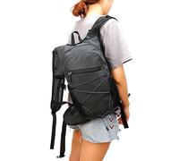 Drfeify 8L Ciclismo Reflectante Mochila Pack Hydration Pack Bike Mochila Correa Ajustable con Bolsillo de Vejiga de Agua de 2 litros para Hacer Caminatas para Acampar el Montañismo (Black)