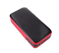 Drfeify Almohadilla para Patadas, Cuero PU + Algodón Espumado, Almohadillas de Punzonado para Objetivo de Pie de Taekwondo para Entrenamiento, para Kickboxing, Boxeo Tailandés, etc. (Rojo)