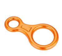 Drfeify Anillo Descendente de Cuerda con Palabra en Forma de 8 de Alta Resistencia de 35KN para Escalada, Portátil, con Agujeros Grandes, Adecuado para de Rappel, Rescate contra