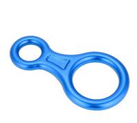 Drfeify Anillo Descendente de Cuerda con Palabra en Forma de 8 de Alta Resistencia de 35KN para Escalada, Portátil, con Agujeros Grandes, Adecuado para de Rappel, Rescate contra