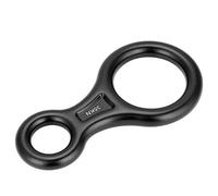 Drfeify Anillo Descendente de Cuerda con Palabra en Forma de 8 de Alta Resistencia de 35KN para Escalada, Portátil, con Agujeros Grandes, Adecuado para de Rappel, Rescate contra