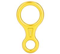 Drfeify Anillo Descendente de Cuerda con Palabra en Forma de 8 de Alta Resistencia de 35KN para Escalada, Portátil, con Agujeros Grandes, Adecuado para de Rappel, Rescate contra