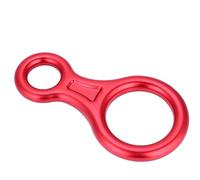 Drfeify Anillo Descendente de Cuerda con Palabra en Forma de 8 de Alta Resistencia de 35KN para Escalada, Portátil, con Agujeros Grandes, Adecuado para de Rappel, Rescate contra