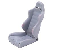 Drfeify Asientos RC, Accesorio de Simulación Realista de Plástico Duro para y AXIAL, Asiento de Cabina Ajustable y Liviano para Vehículos de Control Remoto (Gray)