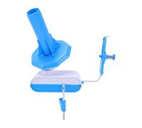 Drfeify Bobinadora de Hilo Eléctrica Profesional de Gran Capacidad para Tejer y Hacer Ganchillo, Bobinadora de Hilo Automática para Artesanos y Principiantes (BLUE)