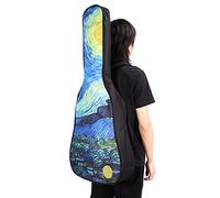 Drfeify Bolsa de Almacenamiento de Guitarra con Bolso Impreso de Doble Propósito de Patrón de Cielo Estrellado (40 41 Pulgadas)