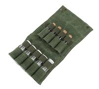 Drfeify Bolsa de Especias Plegable, 9 Frascos Portátiles para Camping, Barbacoa y Picnic