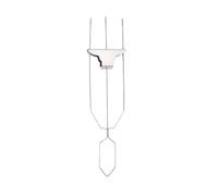 Drfeify Brochetas para Asar, Brochetas de Acero Inoxidable 304 de 3 Puntas para Barbacoa con Deslizador de Empuje, Diseño Antigiro, Fácil Liberación de Alimentos, Paquete de 2 para Parrilla,