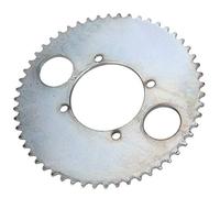 Drfeify Cadena de 54 Dientes, Piñón Metálico T8F con 4 Orificios para Patinete Eléctrico, Volante de Inercia de 78 Mm de Diámetro exterior.