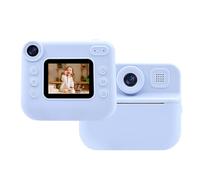 Drfeify Cámara de Impresión Instantánea para Niños, Cámara Digital Térmica para Niños con Impresora, Vídeo 1080P, Pantalla de 2,0 Pulgadas, Batería de 1200 MAh, de Viaje de Juguete para y Niñas de 3