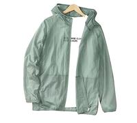 Drfeify Chaqueta Protectora Solar Hombre, Ropa Ligera Manga Larga Protección UV Transpirable, para Pesca, Senderismo, Entrenamiento (XL)