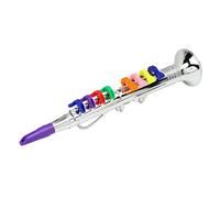 Drfeify Clarinete de Juguete, Saxofón de Plástico para Niños, Instrumento Musical con Diseño Ligero y Resistente Al Agua para Niños Mayores de 3 Años