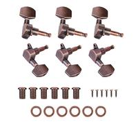 Drfeify Clavijas de afinación de la cabeza, 3L+3R, afinadores de la cabeza de la máquina para guitarra acústica eléctrica