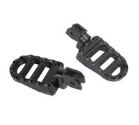 Drfeify Clavijas de Pie de Motocicleta CNC 6063 Aleación de Aluminio Clavija de Pie Delantera 12 Dientes Ajustable Reemplazo para Diavel S 2011 2023 Diavel V4 2024 Riders (BLACK)