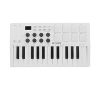 Drfeify Controlador de Teclado MIDI Controlador de Teclado MIDI USB Dinámico de 25 Teclas con 8 Almohadillas RGB 8 Perillas Bluetooth con Batería para Beat Makers Studio Producción de Viajes