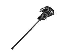Drfeify Crosse de Lacrosse de Lacrosse, Lacrosse de Aluminio de 24 Pulgadas con Estructura Resistente de Agarre sin Deslizamiento Juguete para Niños Entrenamiento para Niños (Black)