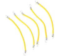 Drfeify Cuerda Elástica para Equipaje, Nailon de Goma, Cuerda para Portaequipajes de Coche RC, 5 Piezas, 10 Cm, 15 Cm, 20, con Ganchos, Accesorio de Estante Flexible para 1/10 RC Car SCX10 D90 (10cm)