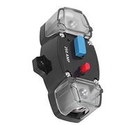 Drfeify Disyuntor Automático de 250 A, Disyuntor de Audio de Metal ABS con Interruptor de Reinicio, Protección contra Sobrecarga de Terminal de Alta Corriente para de Audio y Vídeo de RV, Coche,
