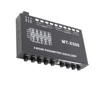 Drfeify Ecualizador para Automóvil, Ecualizador Gráfico de Sintonización de Audio de 5 Bandas Ajustable en Hierro, Ideal para Sistemas Estéreo de Automóvil y Entusiastas del Audio