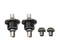 Drfeify Engranaje diferencial RC, Juego de Ruedas de Engranaje de transmisión diferencial de Metal Compatible con WLtoys 144001 1/14 Modelo de Coche RC